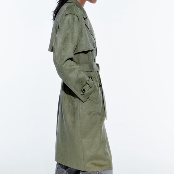 🆕 2024 ZARA FAUX SUEDE TOPCOAT - Picture 5 of 9